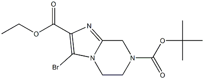 7-叔丁基 2-乙基 3-溴-5,6-二氢咪唑并[1,2-A]吡嗪-2,7(8H)-二甲酯