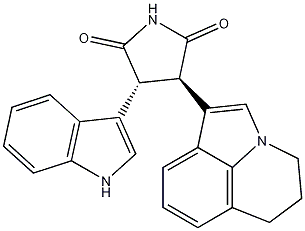(3R,4R)-3-(5,6-二氢-4H-吡咯并[3,2,1-IJ]喹啉-1-基)-4-(1H-吲哚-3-基)吡咯烷-2,5-二酮