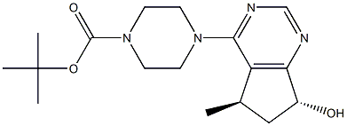 1-Piperazinecarboxylic acid, 4-[(5R,7R)-6,7-dihydro-7-hydroxy-5-methyl-5H-cyclopentapyrimidin-4-yl]-, 1,1-dimethylethyl ester