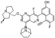 2-NAPHTHALENOL, 4-[4-(3,8-DIAZABICYCLO[3.2.1]OCT-3-YL)-8-FLUORO-2-[[(2R,7AS)-2-FLUOROTETRAHYDRO-1H-
