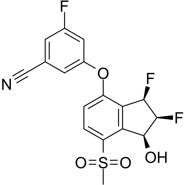 Benzonitrile, 3-[[(1S,2S,3R)-2,3-difluoro-2,3-dihydro-1-hydroxy-7-(methylsulfonyl)-1H-inden-4-yl]oxy]-5-fluoro-