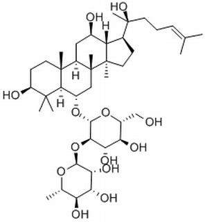 beta-D-Glucopyranoside, (3-beta,6-alpha,12-beta)-3,12,20-trihydroxydammar-24-en-6-yl-2-O-(6-deoxy-alpha-L-mannopyranosyl)-