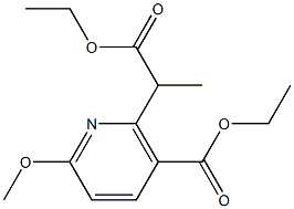 2-Pyridineacetic acid, 3-(ethoxycarbonyl)-6-methoxy-α-methyl-, ethyl ester