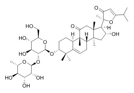 19-Norlanosta-5,23-diene-11,22-dione, 3-[[2-O-(6-deoxy-α-L-mannopyranosyl)-β-D-glucopyranosyl]oxy]-20,24-epoxy-16-hydroxy-9-methyl-, (3α,9β,10α,16α)-