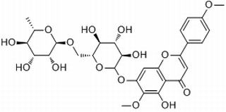 5-hydroxy-6-methoxy-2-(4-methoxyphenyl)-4-oxo-4H-chromen-7-yl 6-O-(6-deoxy-alpha-L-mannopyranosyl)-beta-D-glucopyranoside