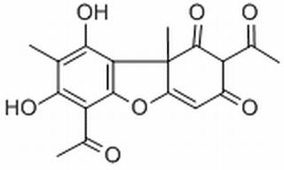 2,6-diacetyl-1,2,3,9b-tetrahydro-7,9-dihydroxy-8,9b-dimethyldibenzofuran-1,3-dione