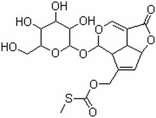 Carbonothioic acid, O-[[(2aS,4aS,5S,7bS)-5-(β-D-glucopyranosyloxy)-2a,4a,5,7b-tetrahydro-1-oxo-1H-2,6-dioxacyclopent[cd]inden-4-yl]methyl] S-methyl ester