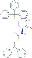 (2R)-2-Amino-4-(tritylthio)butanoic acid, N-FMOC protected, N-{[(9H-Fluoren-9-y)lmethoxy]carbonyl}triphenyl-D-methionine