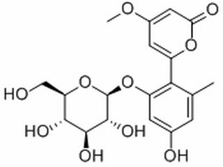 6-[4-hydroxy-2-methyl-6-[(2S,3R,4S,5S,6R)-3,4,5-trihydroxy-6-(hydroxymethyl)oxan-2-yl]oxyphenyl]-4-methoxypyran-2-one