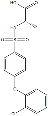 ((4-(2-Chlorophenoxy)phenyl)sulfonyl)alanine