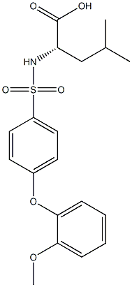 ((4-(2-Methoxyphenoxy)phenyl)sulfonyl)leucine