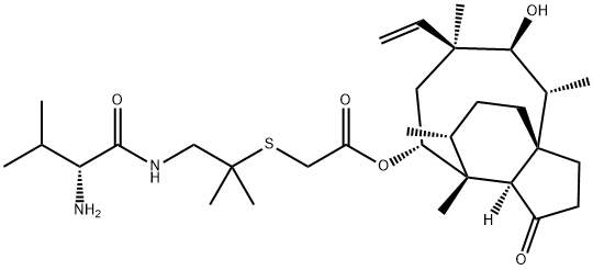 (3aS,4R,5S,6S,8R,9R,9aR,10R)-6-ethenyl-5-hydroxy-4,6,9,10-tetramethyl-1-oxodecahydro-3a,9-propanocyclopenta[8]annulen-8-yl {[1,1-dimethyl-2-(D-valylamino)ethyl]sulfanyl}acetate