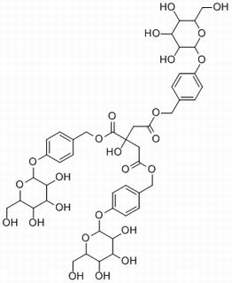 β-D-Glucopyranoside, [3-[[[4-(β-D-glucopyranosyloxy)phenyl]methoxy]carbonyl]-3-hydroxy-1,5-dioxo-1,5-pentanediyl]bis(oxymethylene-4,1-phenylene) bis-