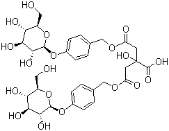 β-D-Glucopyranoside, 3-carboxy-3-hydroxy-1,5-dioxo-1,5-pentanediylbis(oxymethylene-4,1-phenylene) bis-