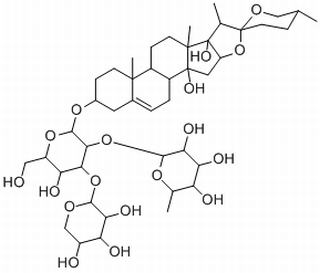Ophiogenin 3-O-α-L-rhamnopyranosyl(1→2)[β-D-xylopyranosyl...