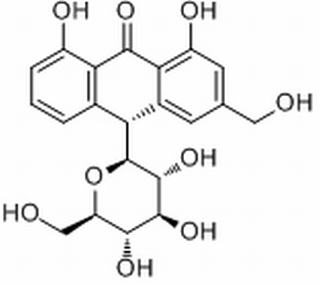 (10R)-10-β-D-Glucopyranosyl-1,8-dihydroxy-3-(hydroxymethyl)-9(10H)-anthracenone