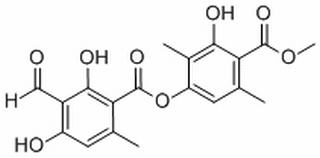 3-Formyl-2,4-dihydroxy-6-methylbenzoic  acid  3-hydroxy-4-(methoxycarbonyl)-2,5-dimethylphenyl  ester