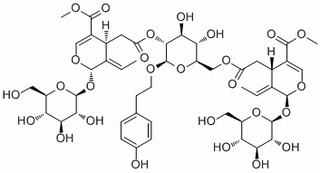 β-D-Glucopyranoside, 2-(4-hydroxyphenyl)ethyl, 2,6-bis[(2S,3E,4S)-3-ethylidene-2-(β-D-glucopyranosyloxy)-3,4-dihydro-5-(methoxycarbonyl)-2H-pyran-4-acetate]