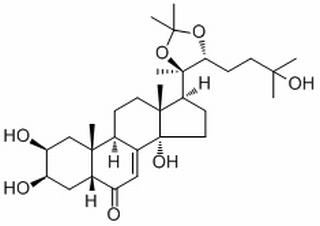 Cholest-7-en-6-one, 2,3,14,25-tetrahydroxy-20,22-[(1-methylethylidene)bis(oxy)]-, (2β,3β,5β,22R)-