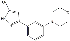 3-[3-(吗啉-4-基)苯基]-1H-吡唑-5-胺