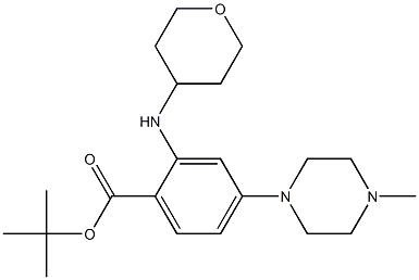 4-(4-methylpiperazin-1-yl)-2-[(tetrahydropyran-4-yl)amino]benzoic acid tert-butyl ester