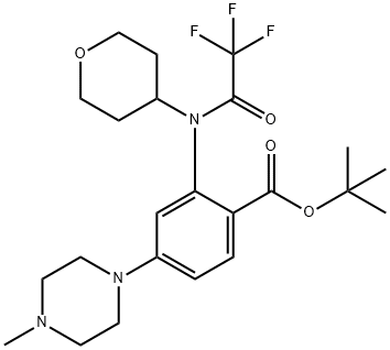 4-(4-Methylpiperzin-1-yl)-2-[(tetrahydropyran-4-yl)(2,2,2-trifluoroacetyl)amino]benzoic acid tert-butyl ester