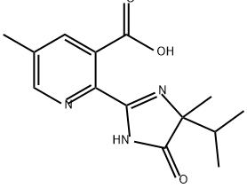 5-methyl-2-[4-methyl-5-oxo-4-(propan-2-yl)-4,5-dihydro-1H-imidazol-2-yl]pyridine-3-carboxylic acid