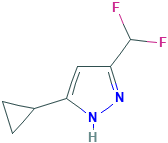 3-环丙基-5-(二氟甲基)-1H-吡唑