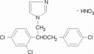 1-[2-([4-CHLOROPHENYL]METHOXY)-2-(2,4-DICHLOROPHENYL)ETHYL]-1H-IMIDAZOLE NITRATE