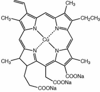 chlorophyllin,potassium,sodium,andcoppermetallo-complex