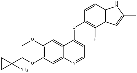1-(((4-((4-Fluoro-2-methyl-1H-indol-5-yl)oxy)-6-methoxyquinolin-7-yl)oxy)methyl)cyclopropanamine