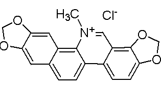 13-METHYL-[1,3]BENZODIOXOLO[5,6-C]-1,3-DIOXOLO[4,5-I] PHENANTHRIDINIUM CHLORIDE