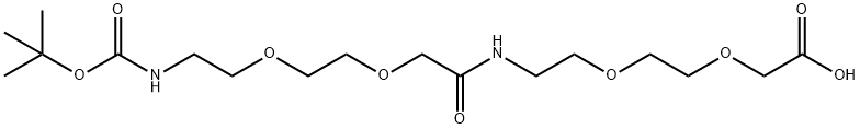 17-(t-Butyloxycarbonyl-amino)-9-aza-3,6,12,15-tetraoxa-10-on-heptadecanoic acid