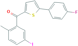 [5-(4-Fluorophenyl)-2-thienyl](5-iodo-2-methylphenyl)-methanone