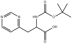 4-Pyrimidinepropanoic acid, α-[[(1,1-dimethylethoxy)carbonyl]amino]- (9CI)