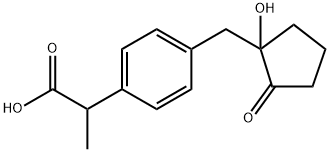 Benzeneacetic acid, 4-[(1-hydroxy-2-oxocyclopentyl)methyl]-α-methyl-