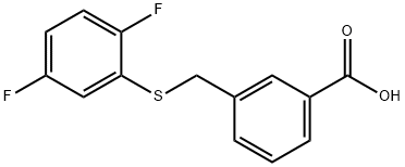 3-{[(2,5-difluorophenyl)sulfanyl]methyl}benzoic acid