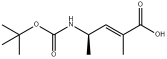 2-Pentenoic acid, 4-[[(1,1-dimethylethoxy)carbonyl]amino]-2-methyl-, (2E,4R)-