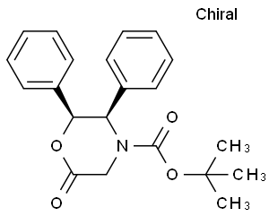 (2S,3R)-6-Oxo-2,3-diphenyl-morpholine-4-carboxylic acid tert-butyl ester