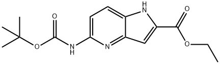 5-Boc-amino-1H-pyrrolo[3,2-b]pyridine-2-carboxylic acid ethyl ester
