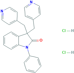 1-苯基-3,3-双(吡啶-4-基甲基)吲哚啉-2-酮二盐酸盐