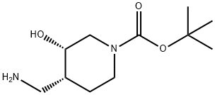 叔-丁基 (3S,4R)-4-(氨基甲基)-3-羟基哌啶-1-甲酸基酯