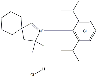 2-[2,6-双(1-甲基乙基)苯基]-3,3-二甲基-2-氮鎓螺[4.5]癸-1-烯氢二氯