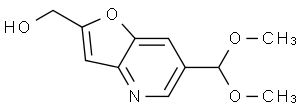 (6-(二甲氧基甲基)呋喃并[3,2-b]吡啶-2-基)甲醇