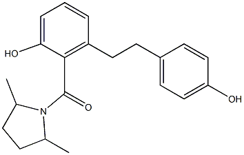 (2,5-Dimethyl-pyrrolidin-1-yl)-{2-hydroxy-6-[2-(4-hydroxy-phenyl)-ethyl]-phenyl}-methanone
