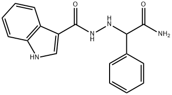 1H-Indole-3-carboxylic acid, 2-(2-amino-2-oxo-1-phenylethyl)hydrazide