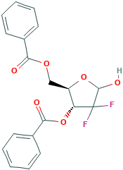 α-D-erythro-Pentofuranose-2-deoxy-2,2-difluoro-3,5-dibenzoate