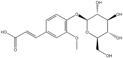 (E)-4-羟基-3-甲氧基肉桂酸4-O-β-D-吡喃葡萄糖苷