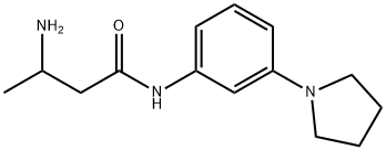 3-amino-N-[3-(pyrrolidin-1-yl)phenyl]butanamide