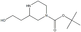 1-Piperazinecarboxylic acid, 3-(2-hydroxyethyl)-, 1,1-diMethylethyl ester